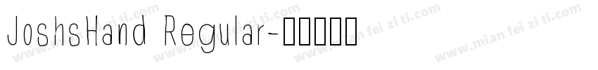 JoshsHand Regular字体转换